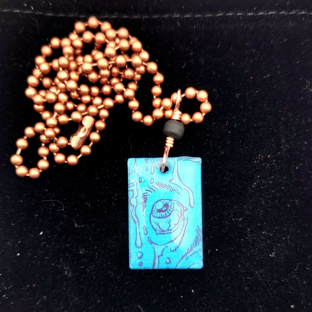 "Waterworks" Rectangular NECKLACE A By Raven Molisee